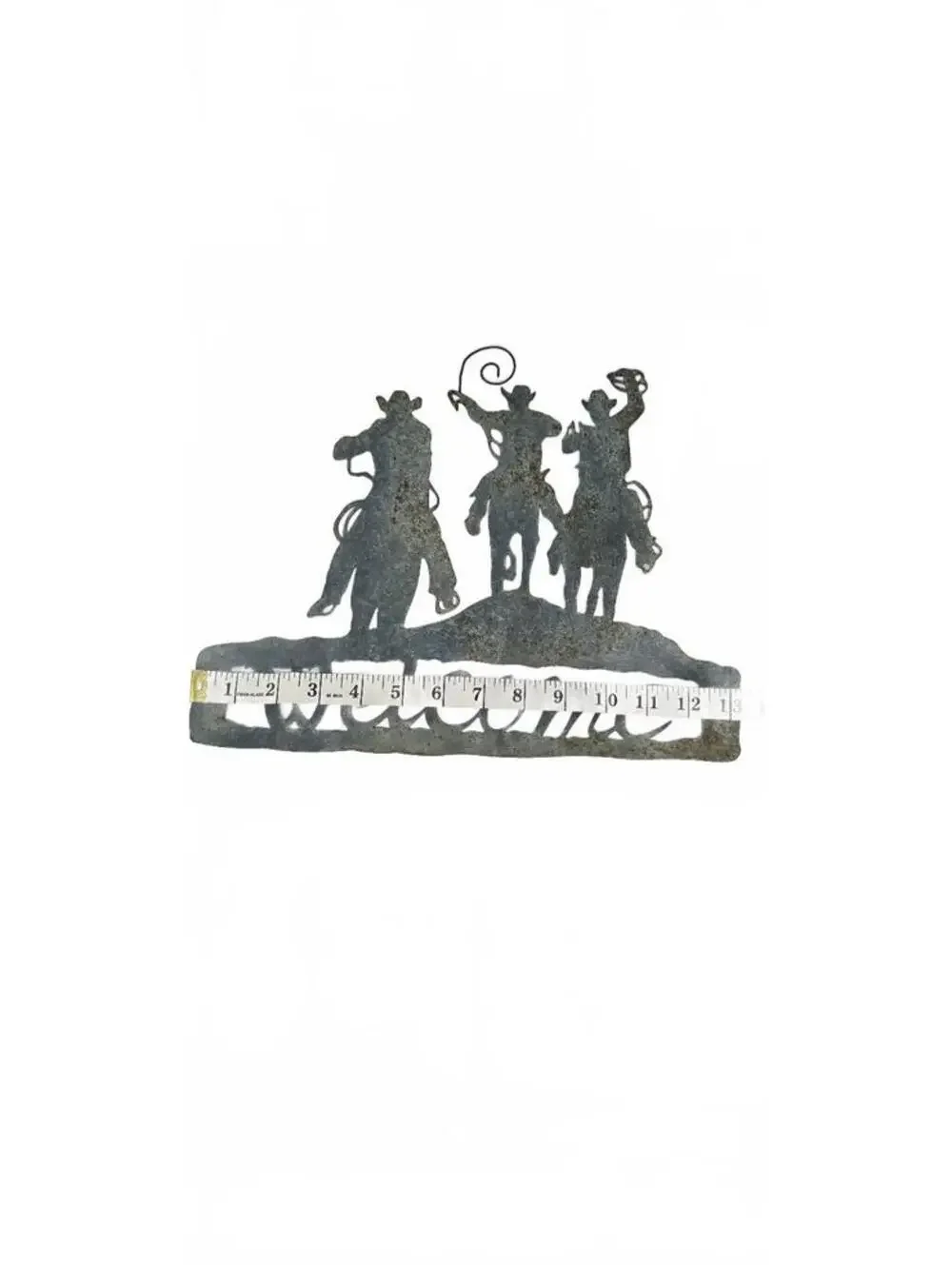 Rustic Western Cowboy Welcome Sign Metal Wall Art
